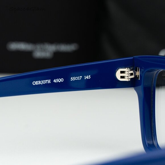 Off-White Men Eyeglasses Blue Square OERJ07H STYLE 7H 4500 NEW AUTHENTIC - Picture 6 of 8